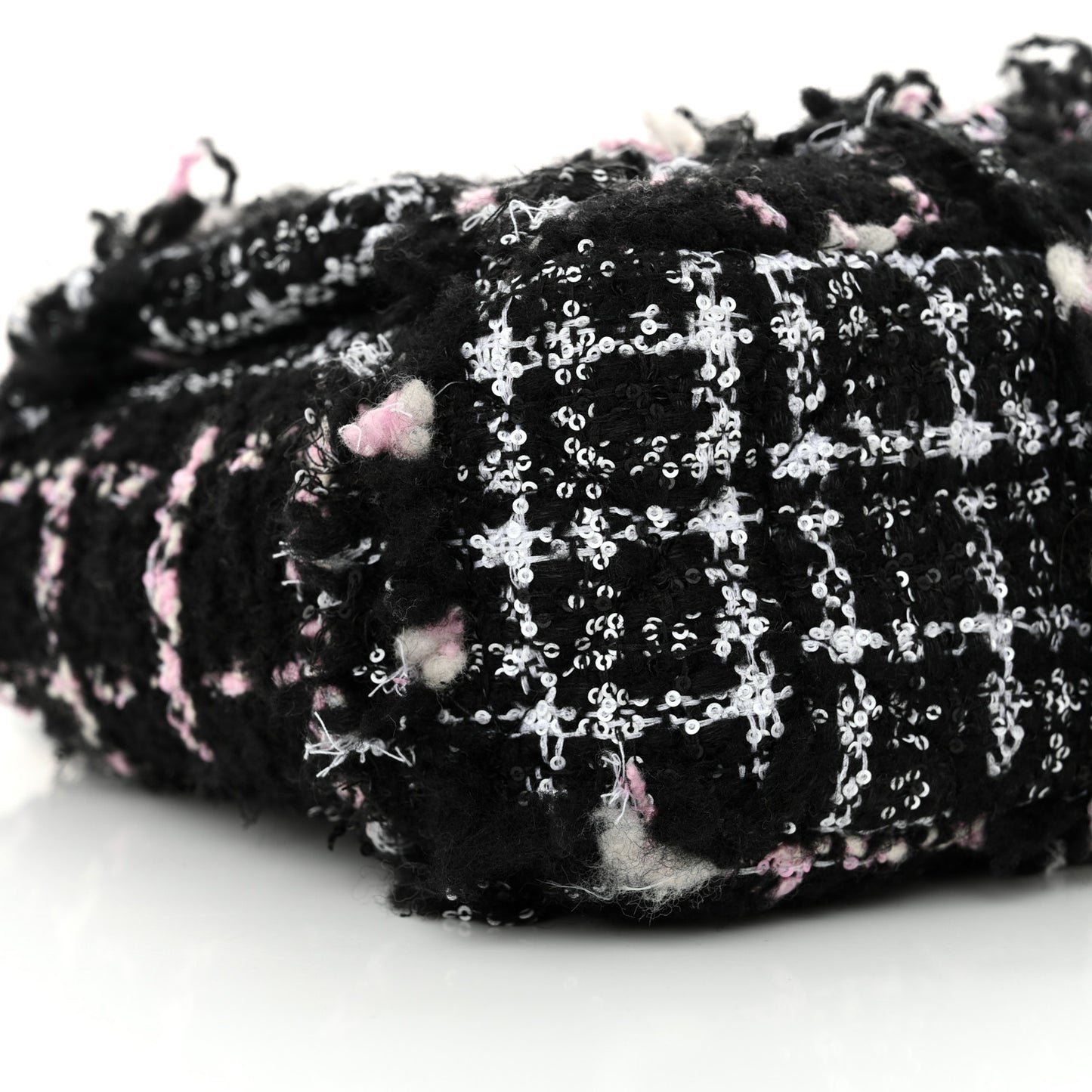 Tweed Sequin Quilted Medium Chanel 19 Flap Black Multicolor