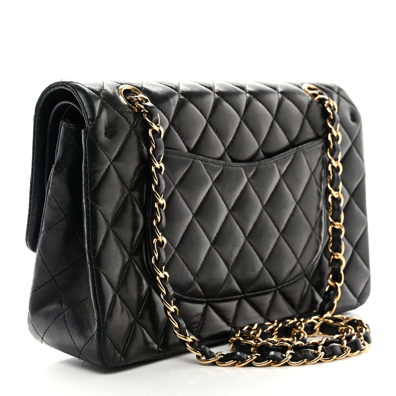 Chanel Lambskin Quilted Medium Double Flap Black 3 of 11