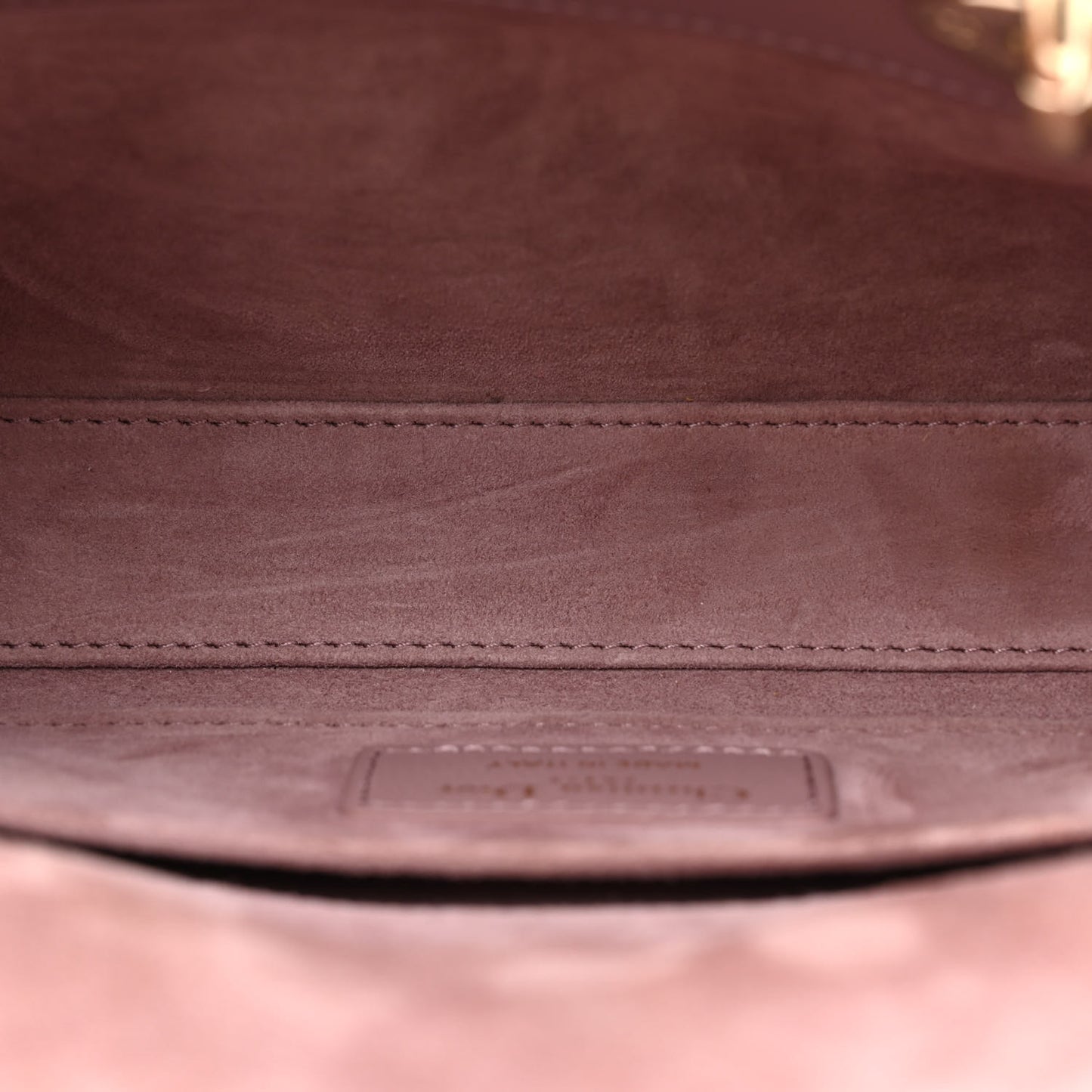 Lambskin Cannage Small Lady D-Joy Peony Pink