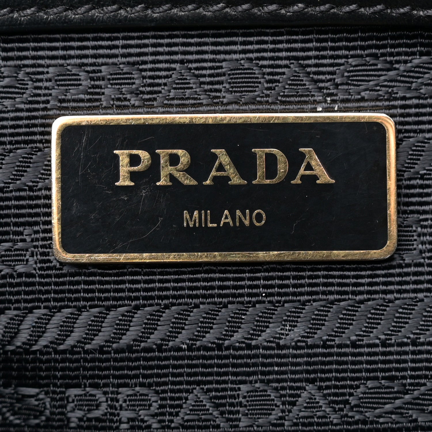 Prada Tessuto Nylon Soft Calf Tote Black 6 of 16