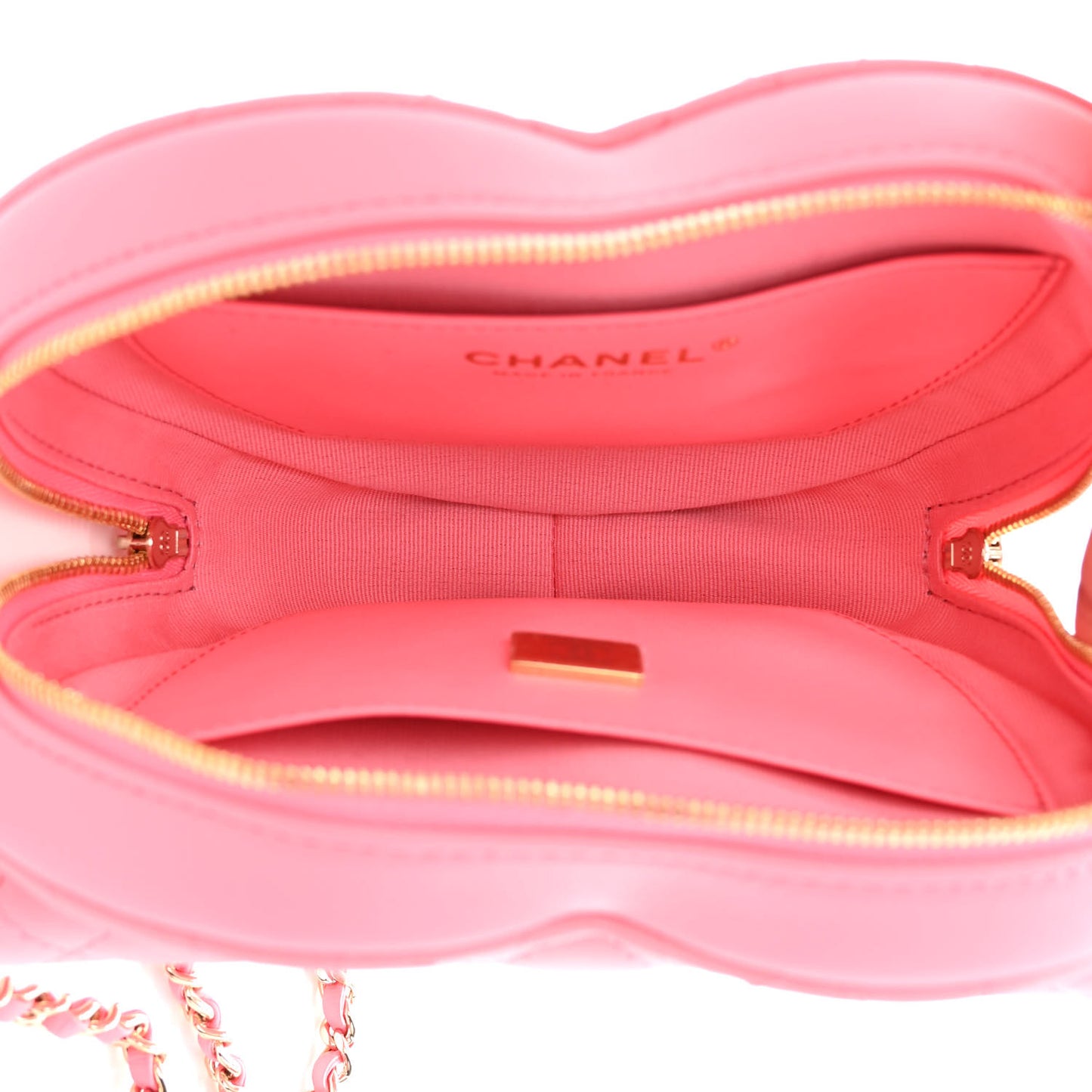 Lambskin Quilted CC In Love Heart Bag Pink
