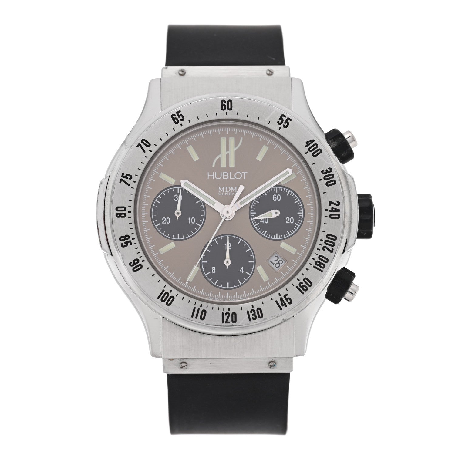 Hublot Stainless Steel Rubber 42mm MDM Super B Chronograph