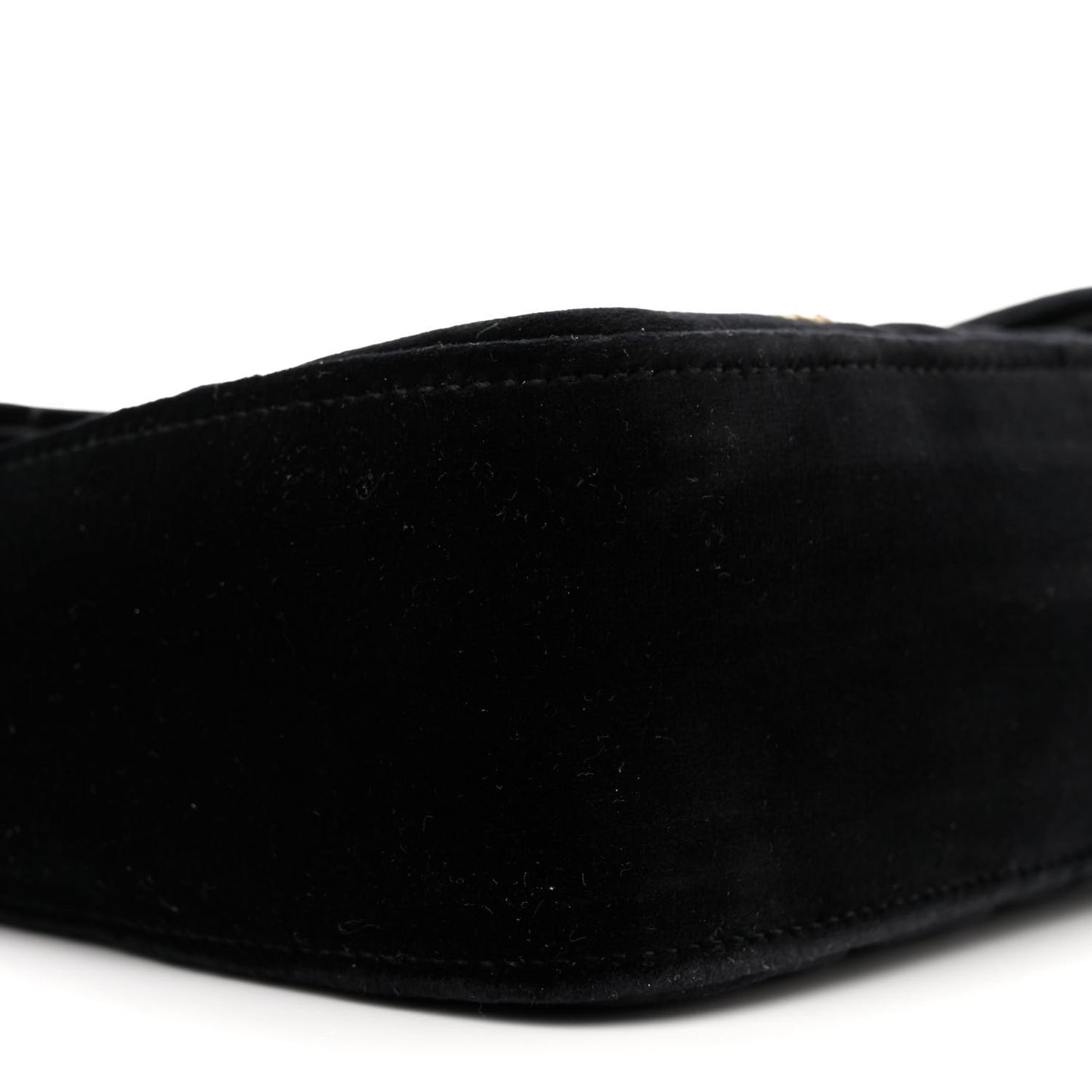 Velvet Matelasse Loved Embroidered Medium GG Marmont Shoulder Bag Black