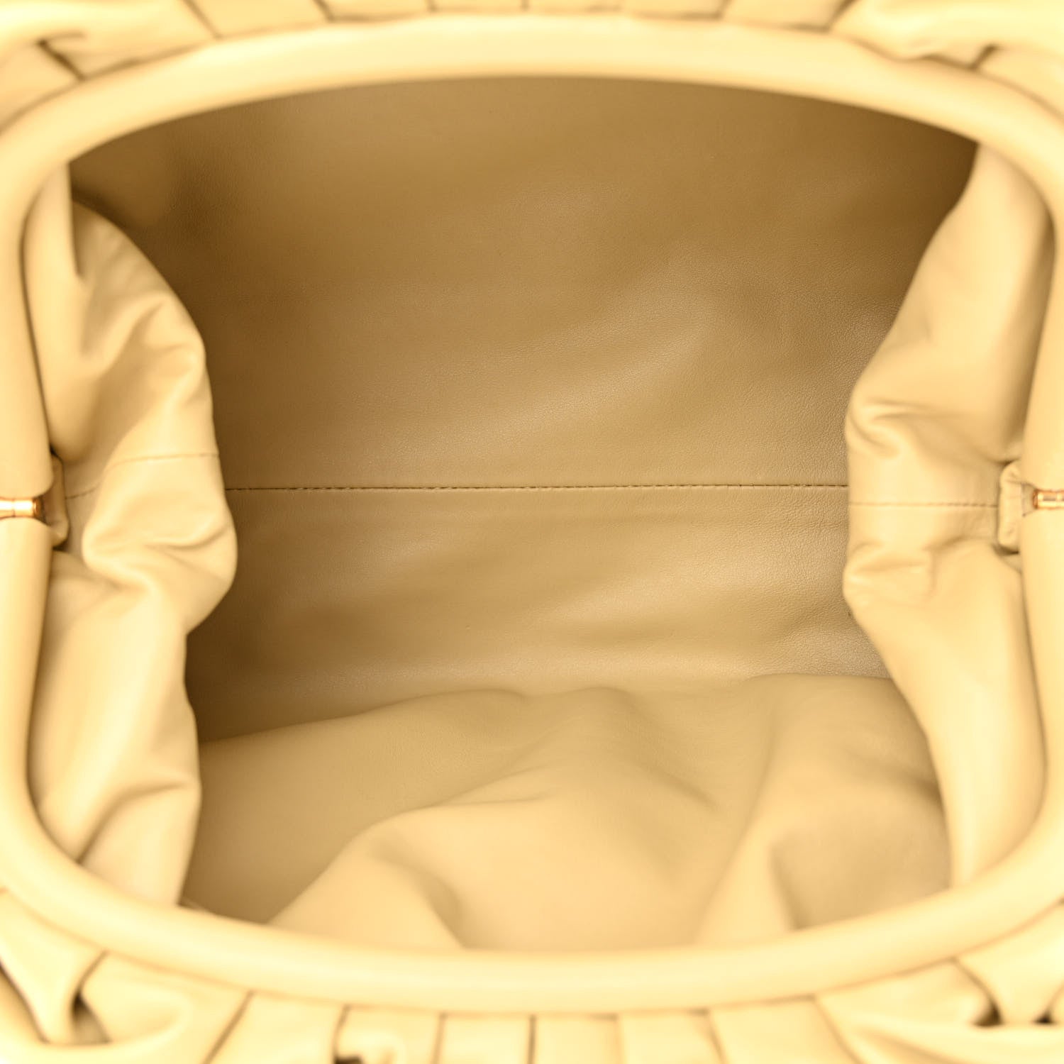 Bottega Veneta Smooth Butter Calf The Pouch Oversized Clutch Tapioca 5 of 10