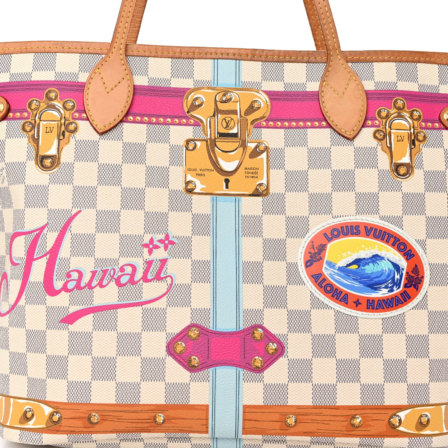 Damier Azur Summer Trunks Hawaii Neo Neverfull MM