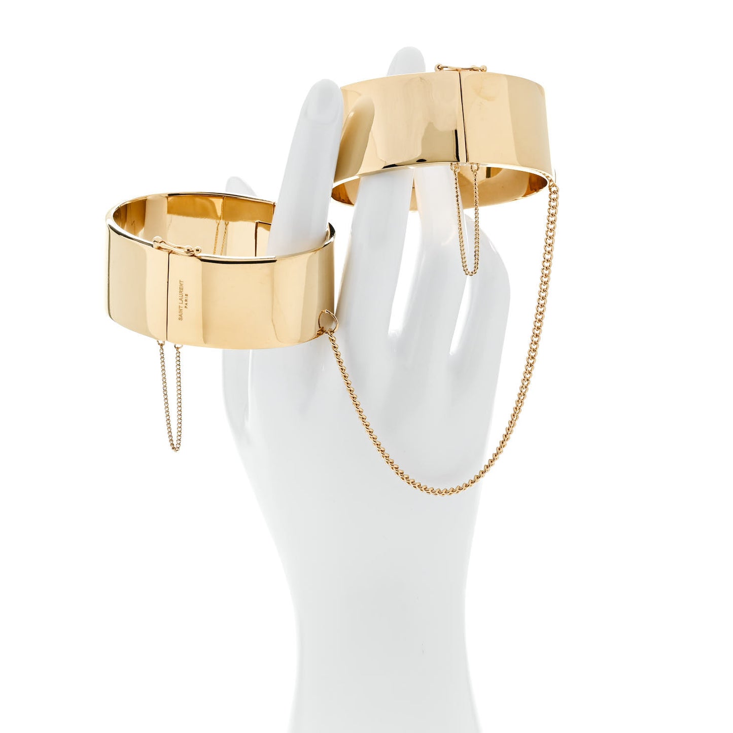 Metal Menotte Fermoir Chaine Bracelet M Gold