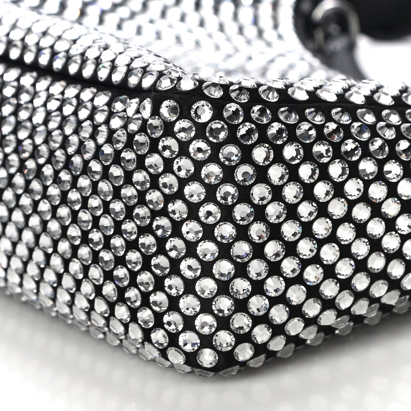 Satin Crystal Mini Re-Edition 2000 Bag Cristal