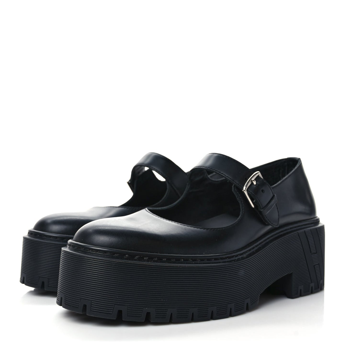 Glazed Calfskin Hoxton Oxford 36 Black