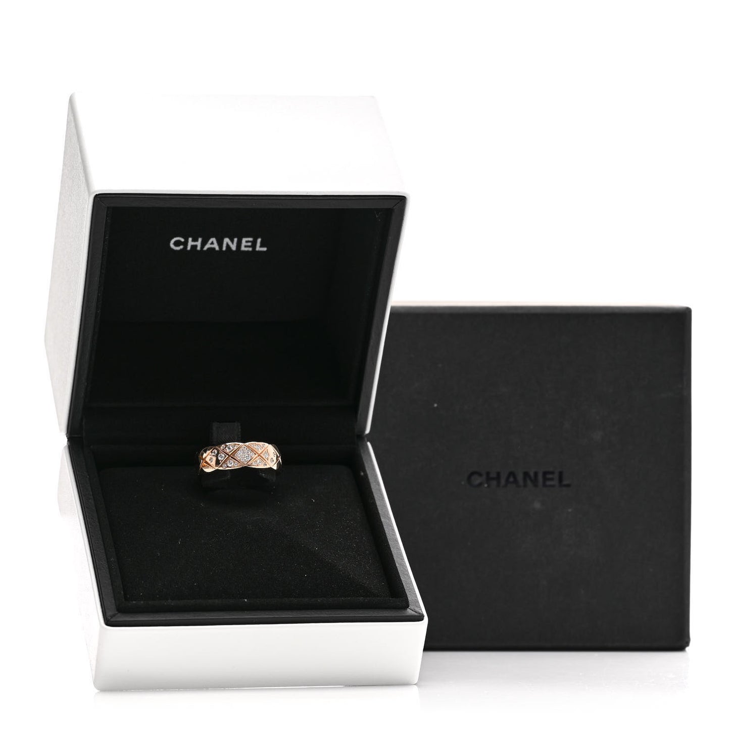 18K Yellow Gold Diamond Small Coco Crush Ring 58 8.5