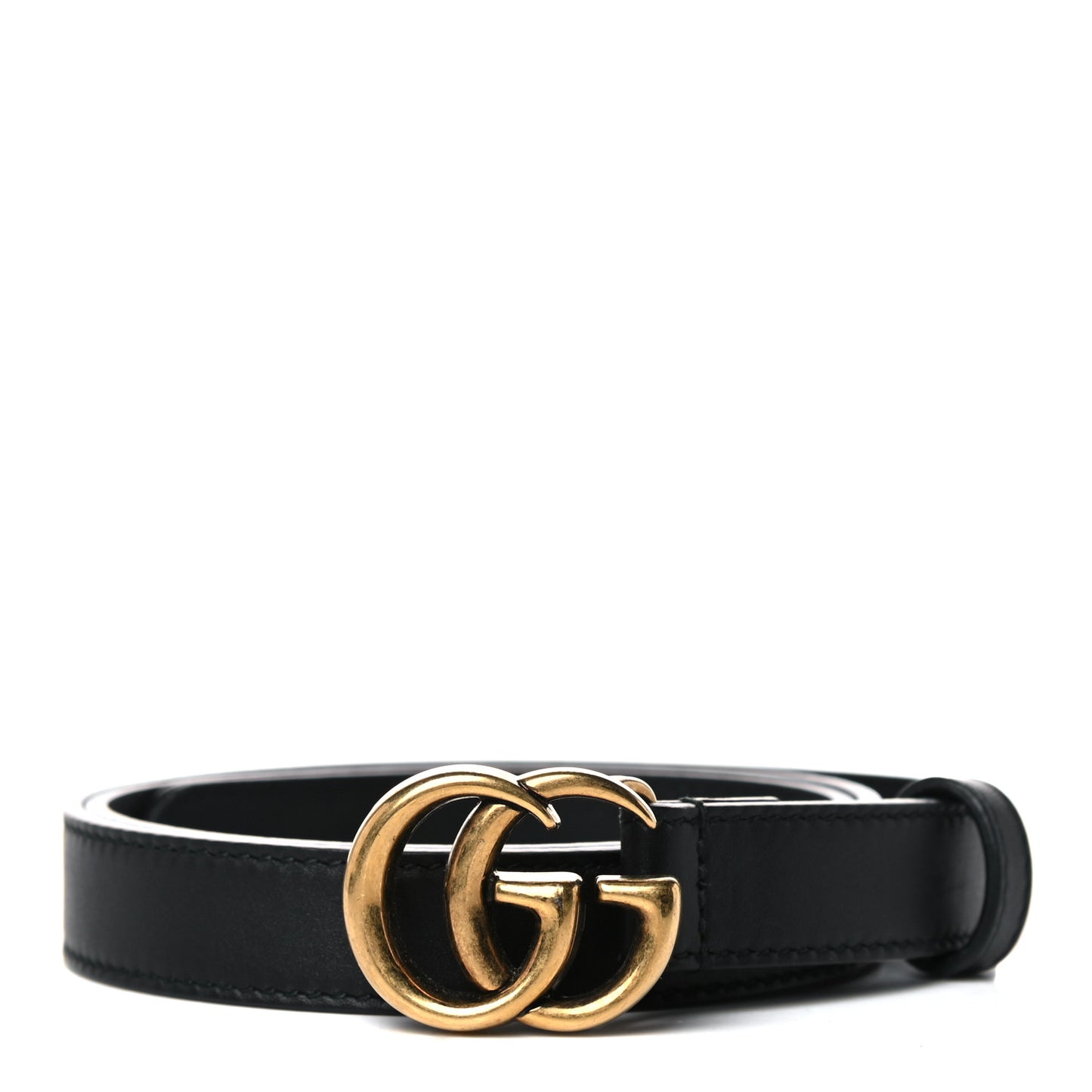 Calfskin Double G 20mm Belt 75 30 Black