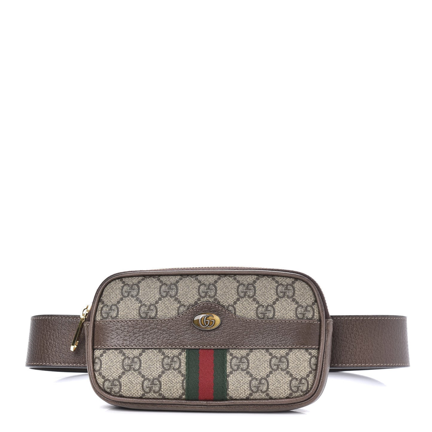 GG Supreme Monogram Ophidia Belted iPhone Case 75 30 Dark Brown