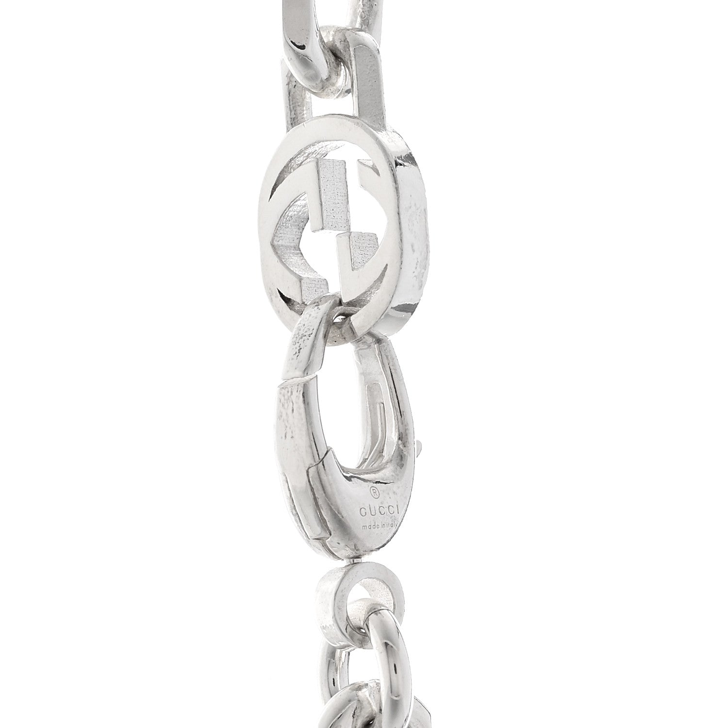 Gucci Sterling Silver Interlocking GG Chain Necklace 4 of 4