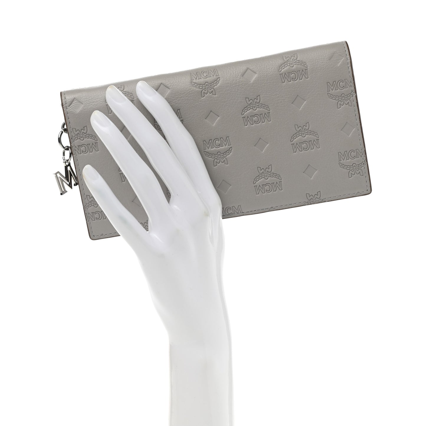 Calfskin Ottomar Large Klara Two Fold Wallet Dove