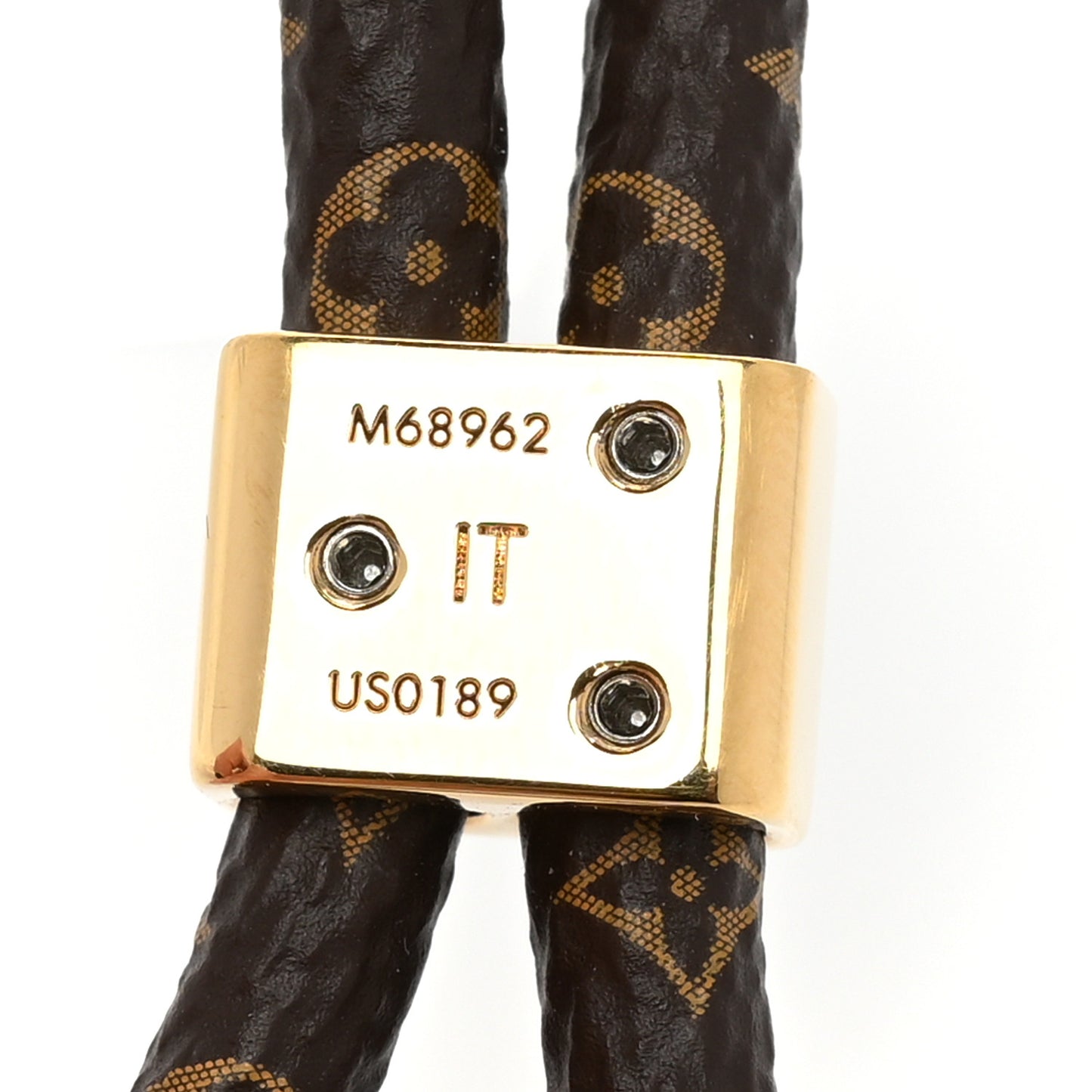 Monogram Silicone Louise Phone Holder White