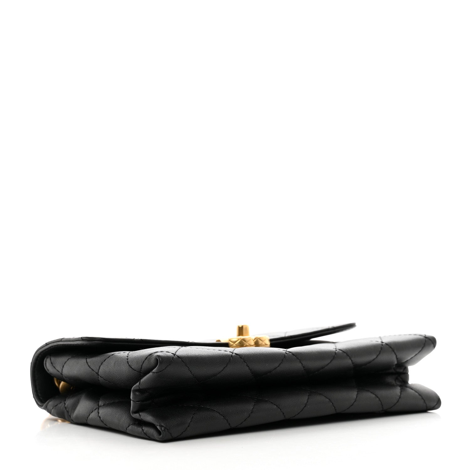 Chanel Lambskin Quilted Small Chain Flap Black 4 of 10