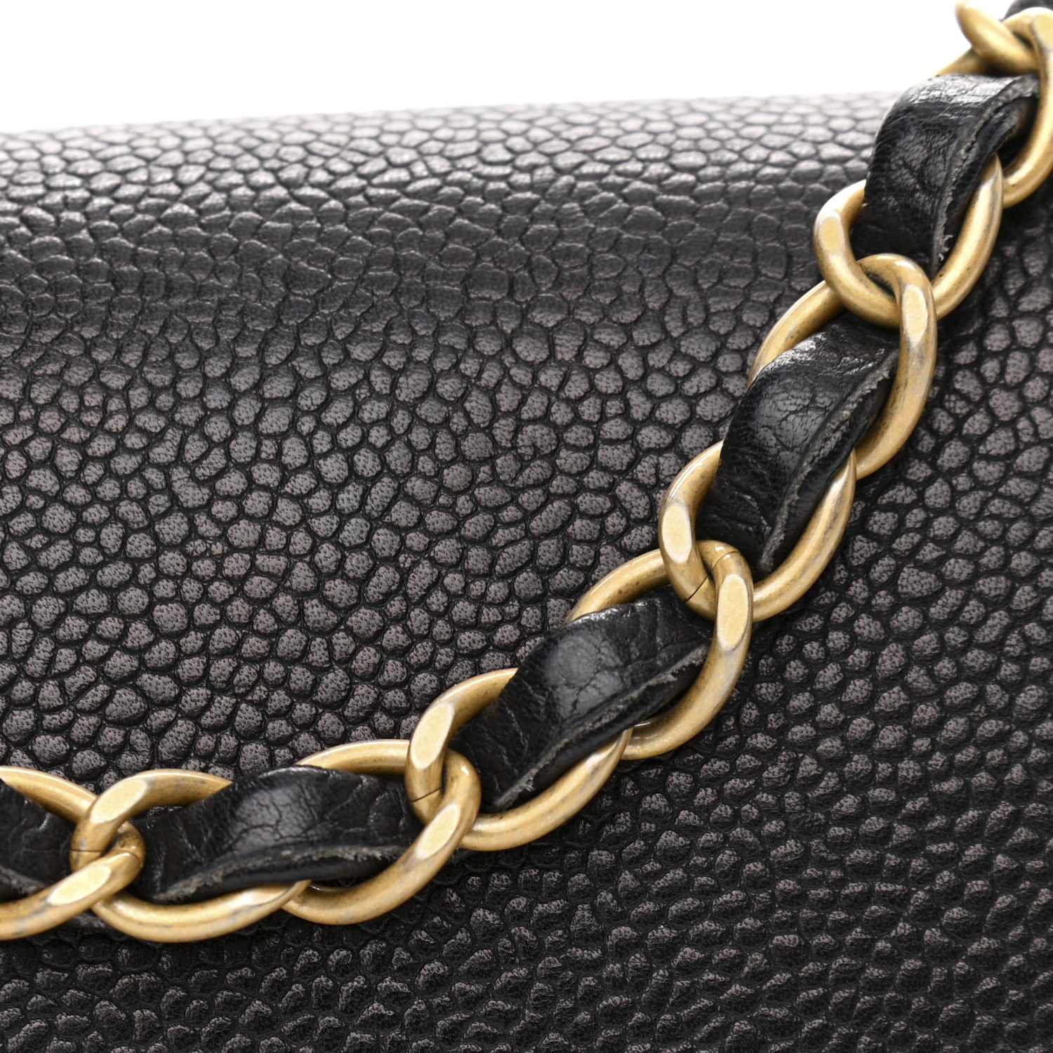 Chanel Grained Calfskin Mini Square Classic Pure Flap Black 11 of 12
