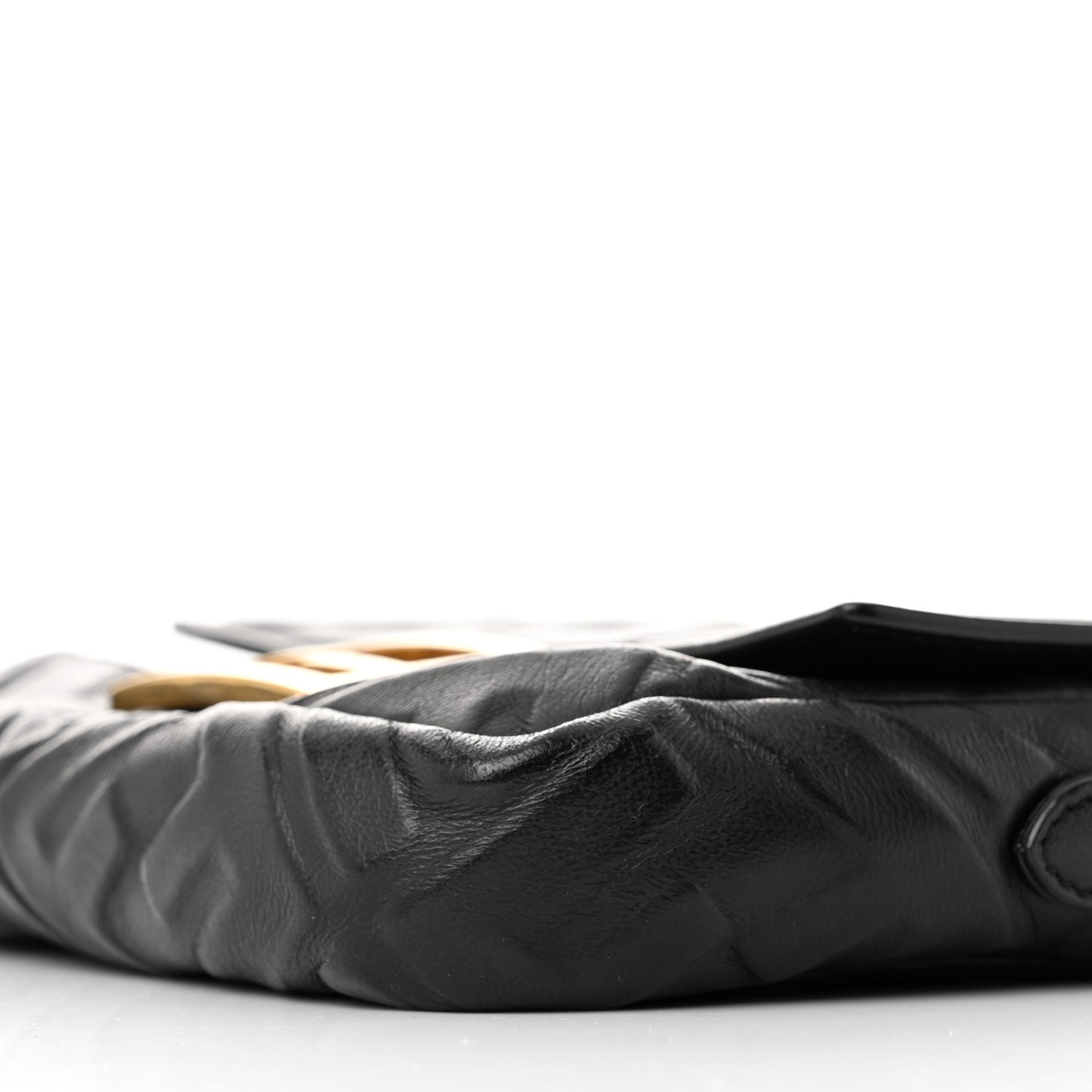 Nappa FF 1974 Embossed Mini Baguette Black