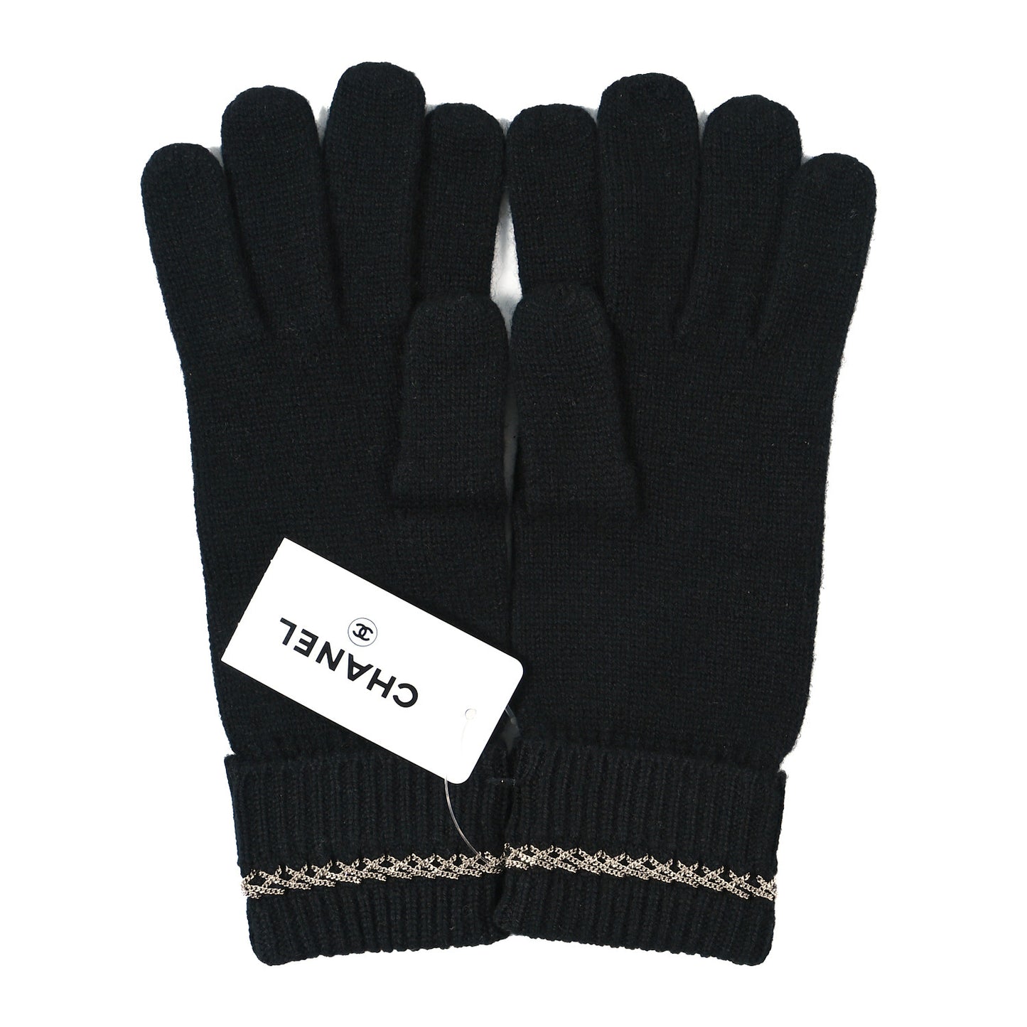 Cashmere Chain CC Gloves Black