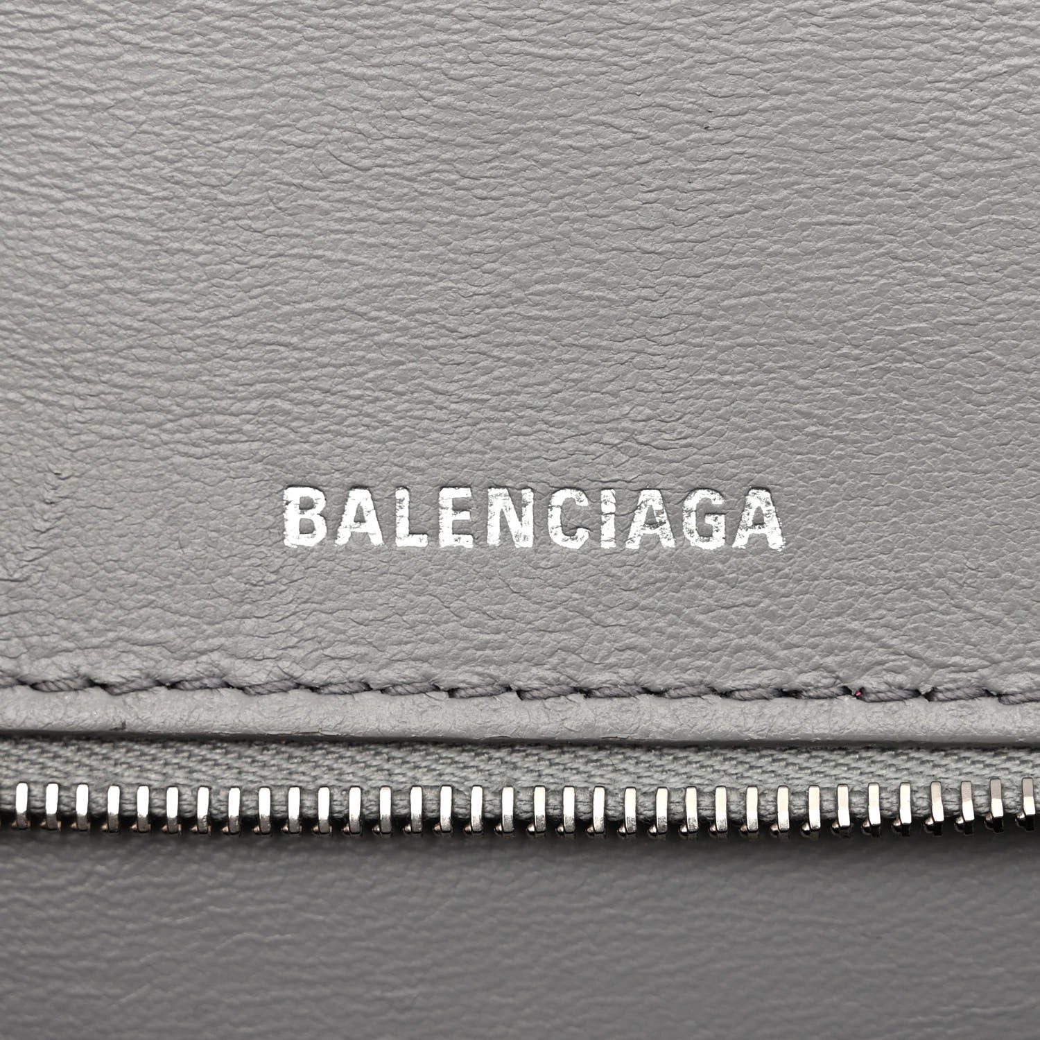 Balenciaga Shiny Calfskin Crocodile Embossed Medium Hourglass Top Handle Bag Balenciaga Grey 6 of 18