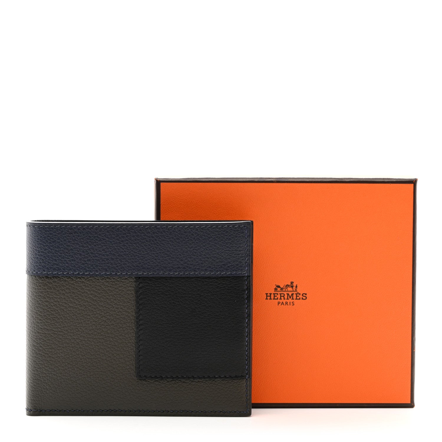 Hermes Evercolor Etriviere Jockey MC2 Copernic Wallet Black Multicolor 8 of 8