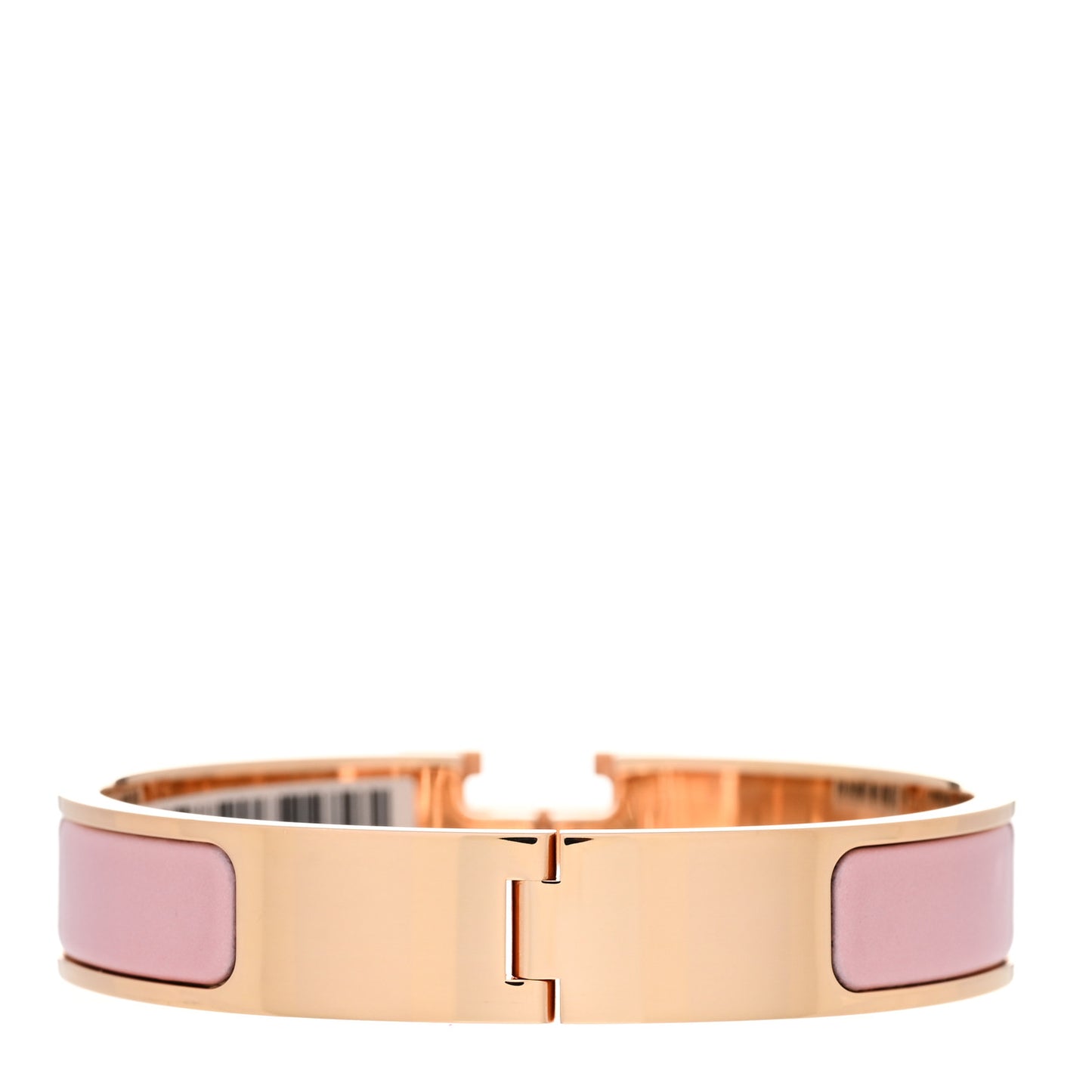 Enamel Narrow Clic Clac H Bracelet PM Rose Nacarat