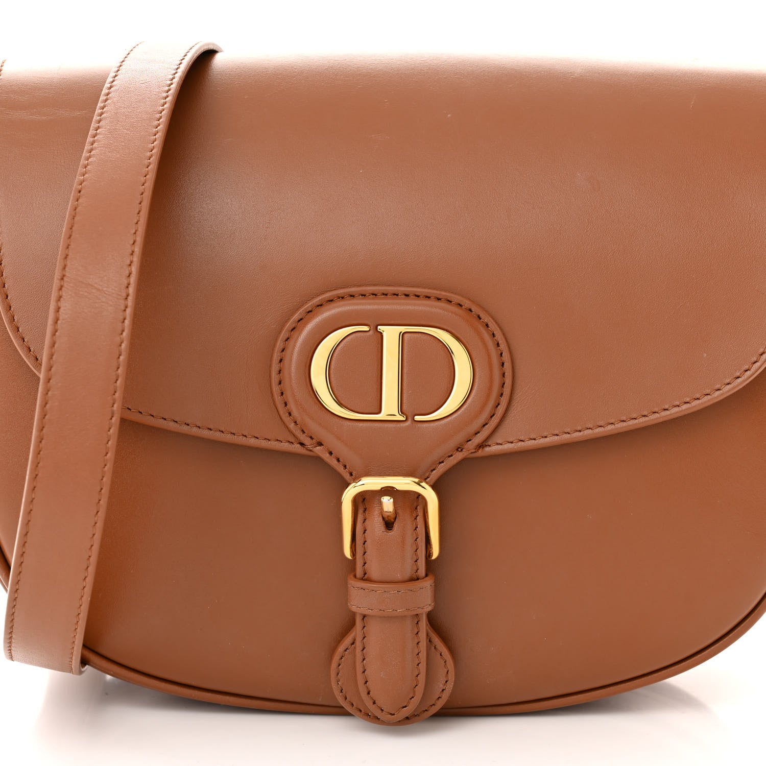 Christian Dior Box Calfskin Medium Bobby Flap Camel 7 of 12