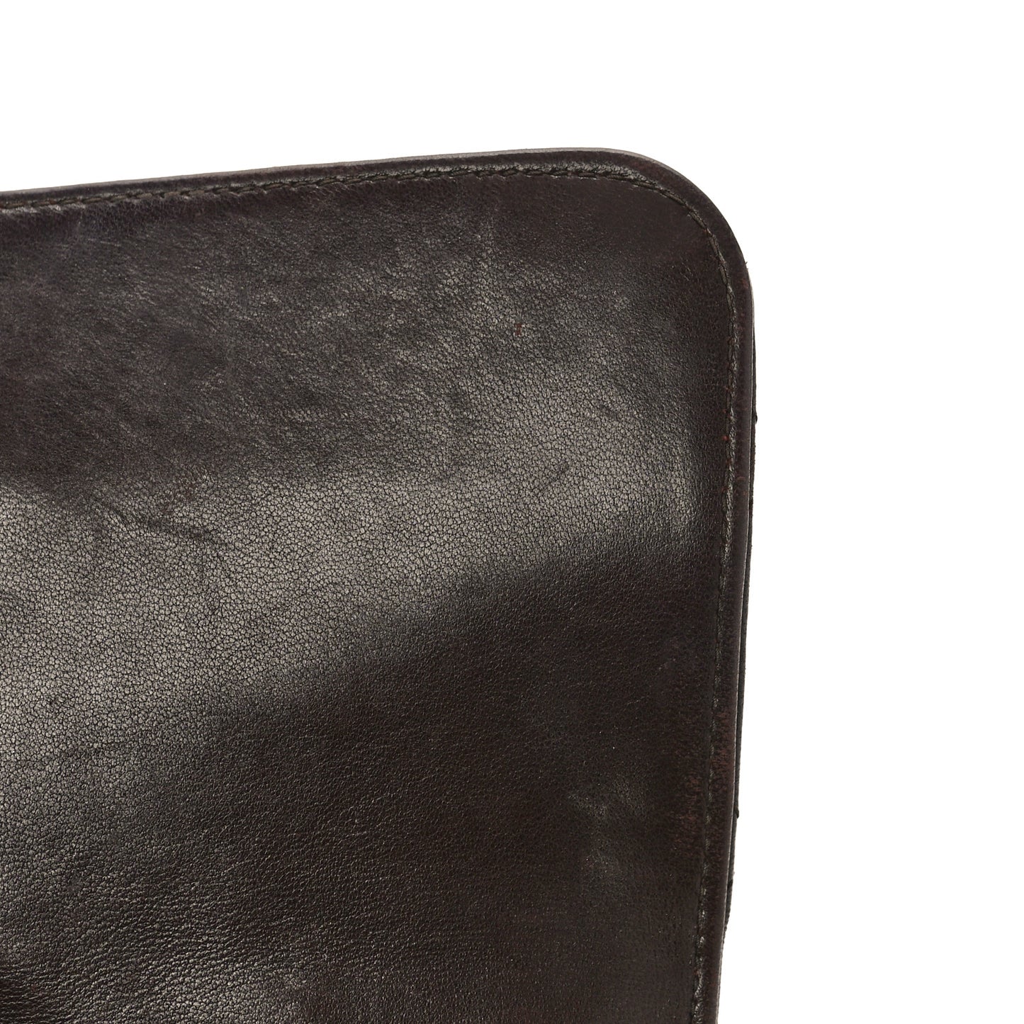 Lambskin Quilted Medium Double Sided Flap Brown