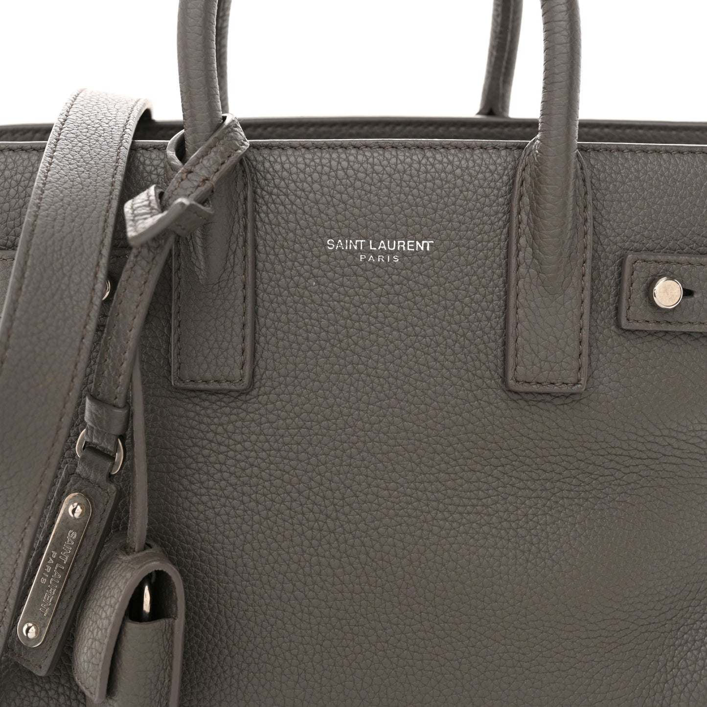 Grained Calfskin Nano Supple Sac De Jour Fog