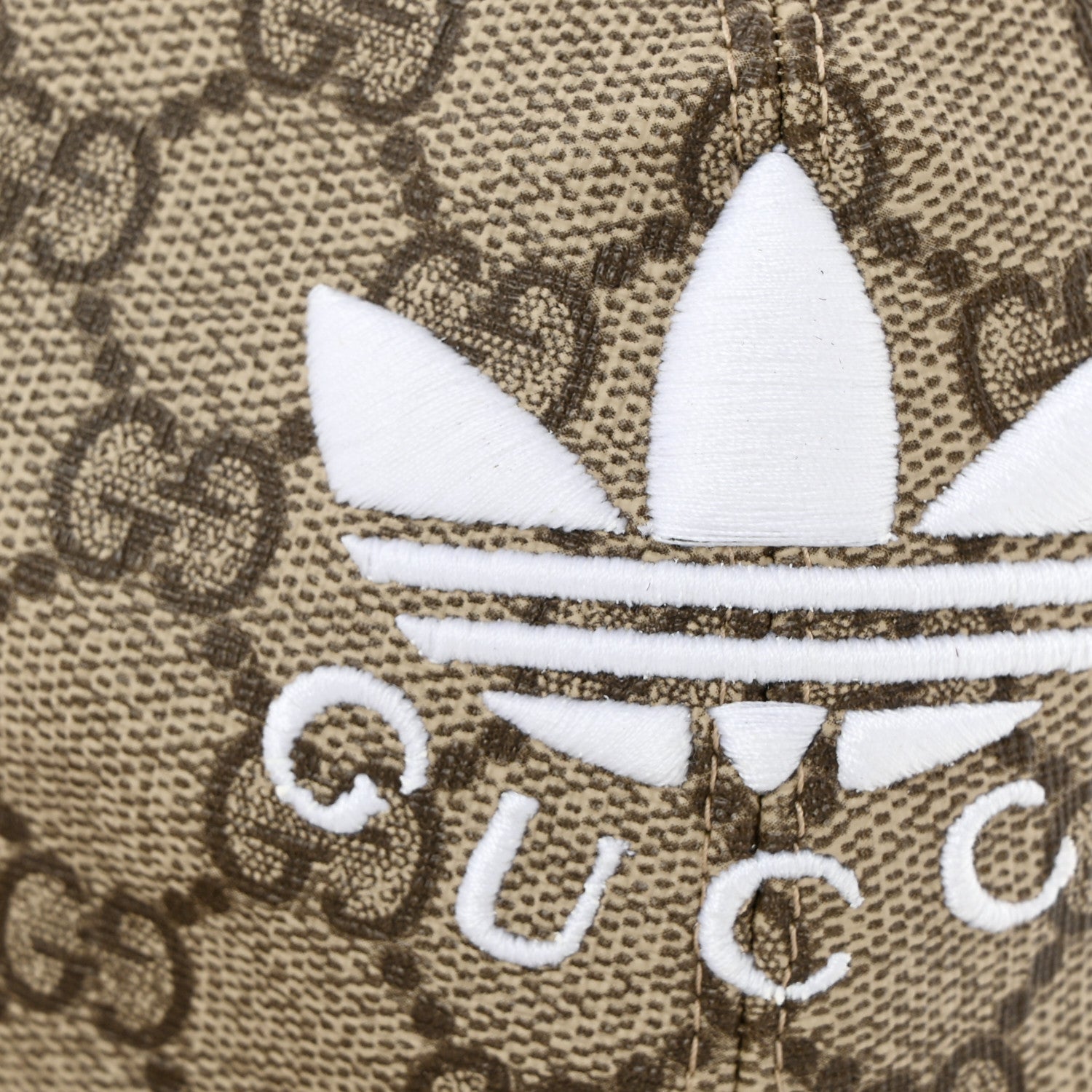 Gucci X ADIDAS GG Supreme Monogram Double Sided Baseball Hat M Blue Beige 12 of 13