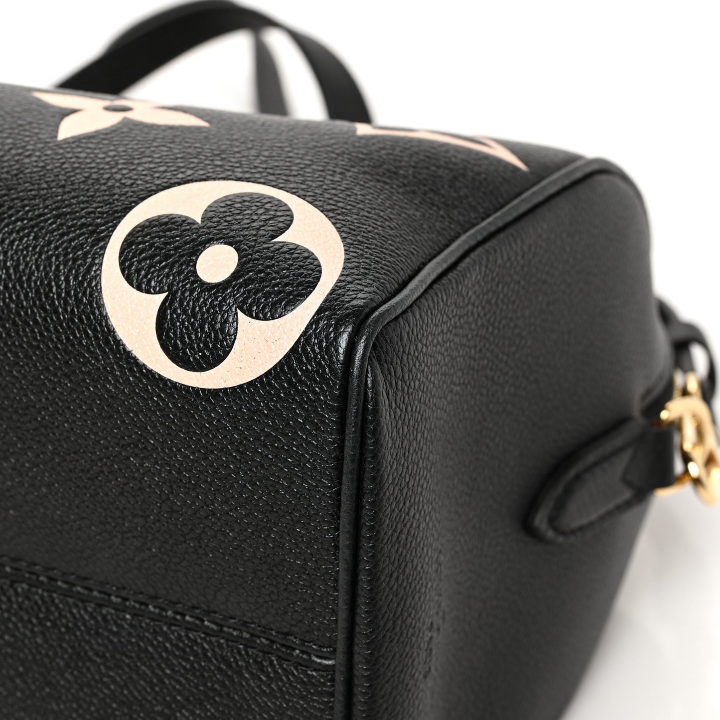 Empreinte Monogram Giant Speedy Bandouliere 25 Black Beige