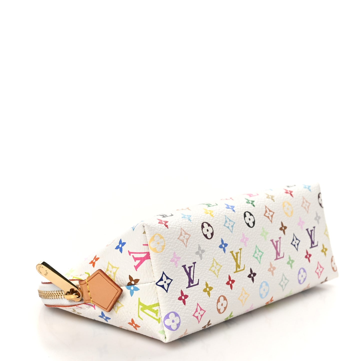 Monogram Multicolor Cosmetic Pouch White Litchi