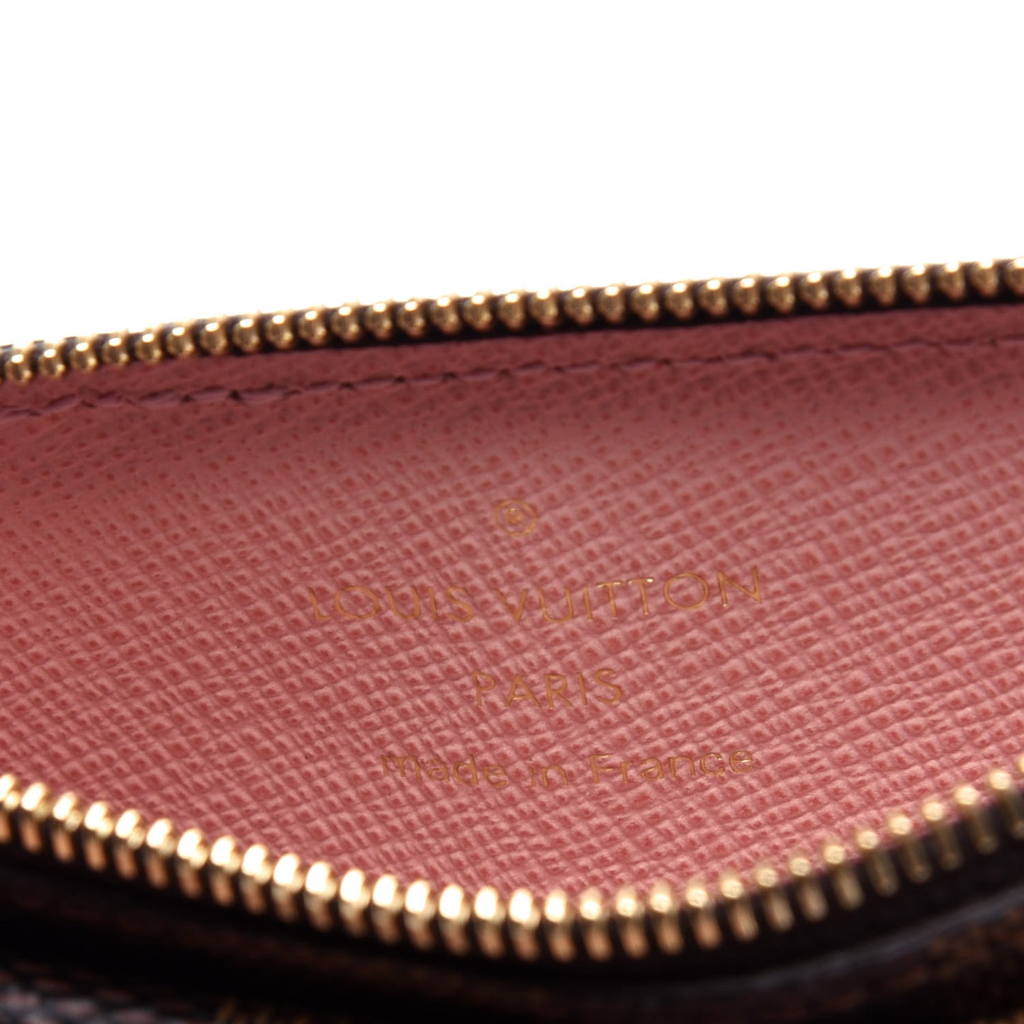 Damier Ebene Recto Verso Card Holder Rose Ballerine