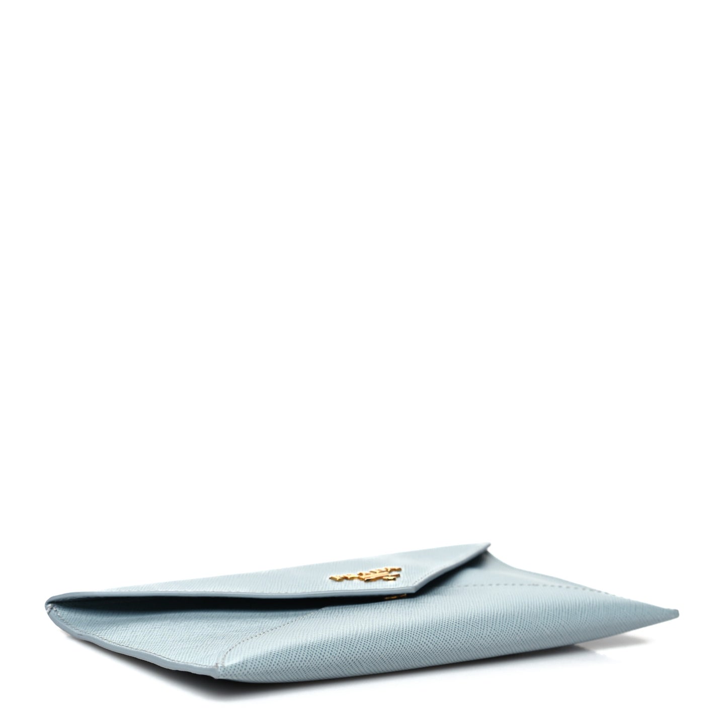 Saffiano Metal Envelope Wallet Cornflower Blue