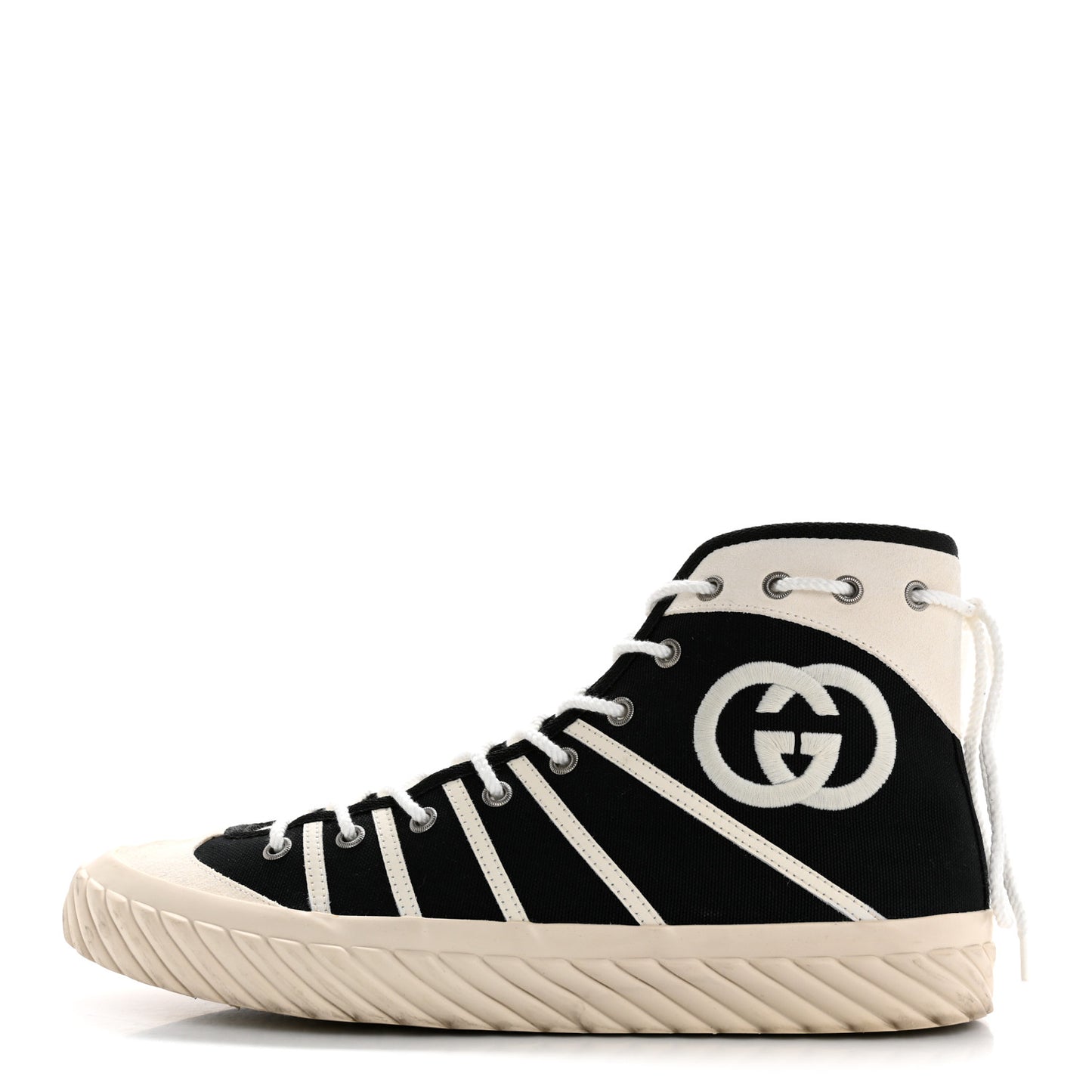 Canvas New Lace Mens Tortuga High Top Sneakers 9 Black White