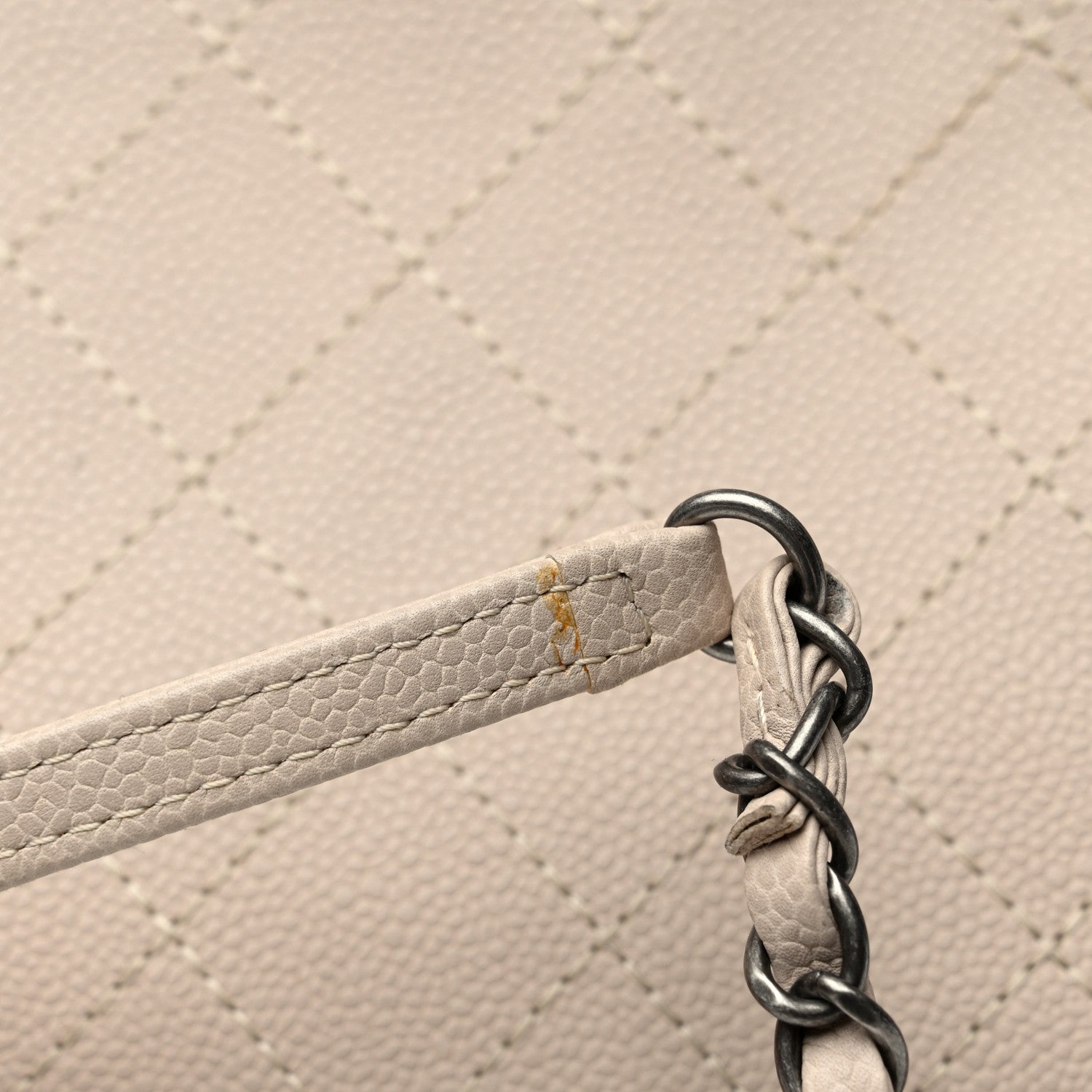 Chanel Grained Vegetal Calfskin Urban Shopping Tote Light Beige 11 of 14