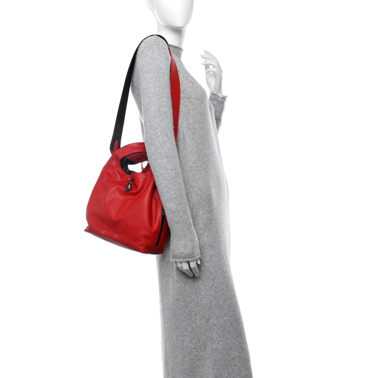 Calfskin Monogram Atlantis PM Red