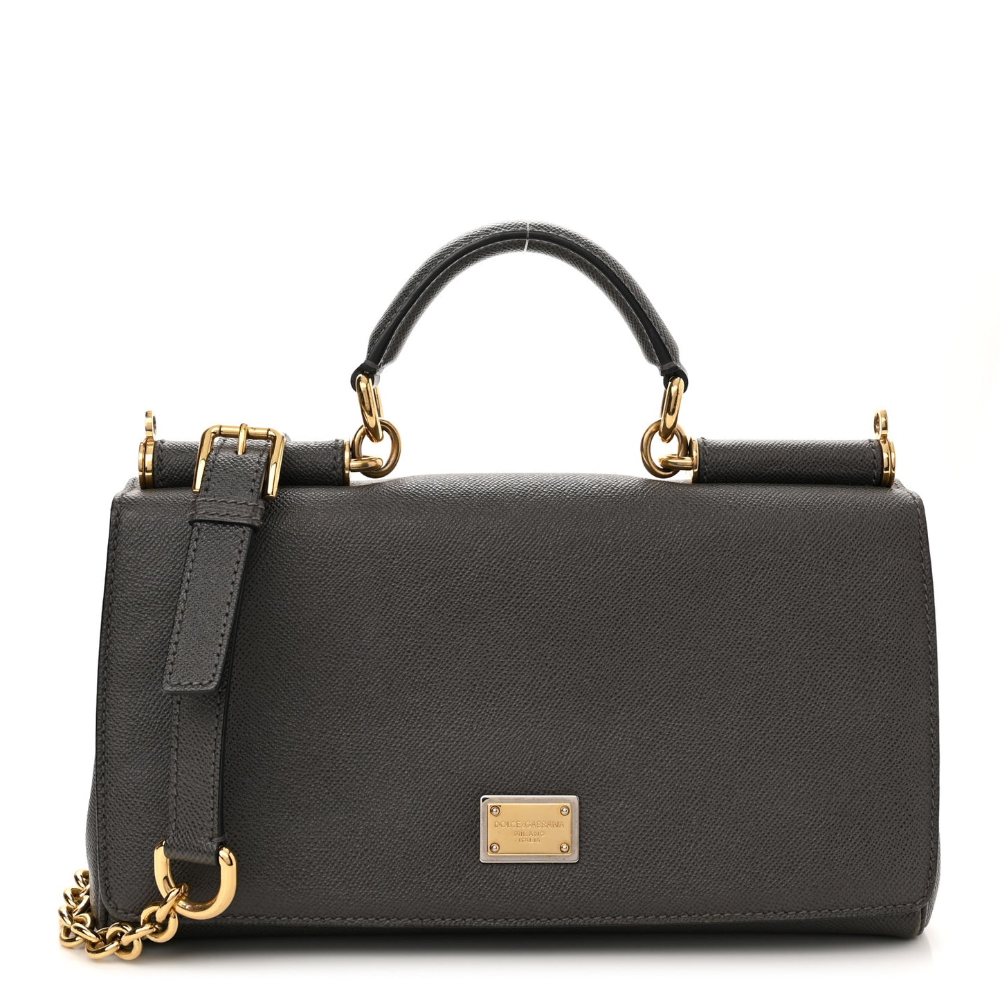 Dauphine Miss Sicily East West Shoulder Bag Grey