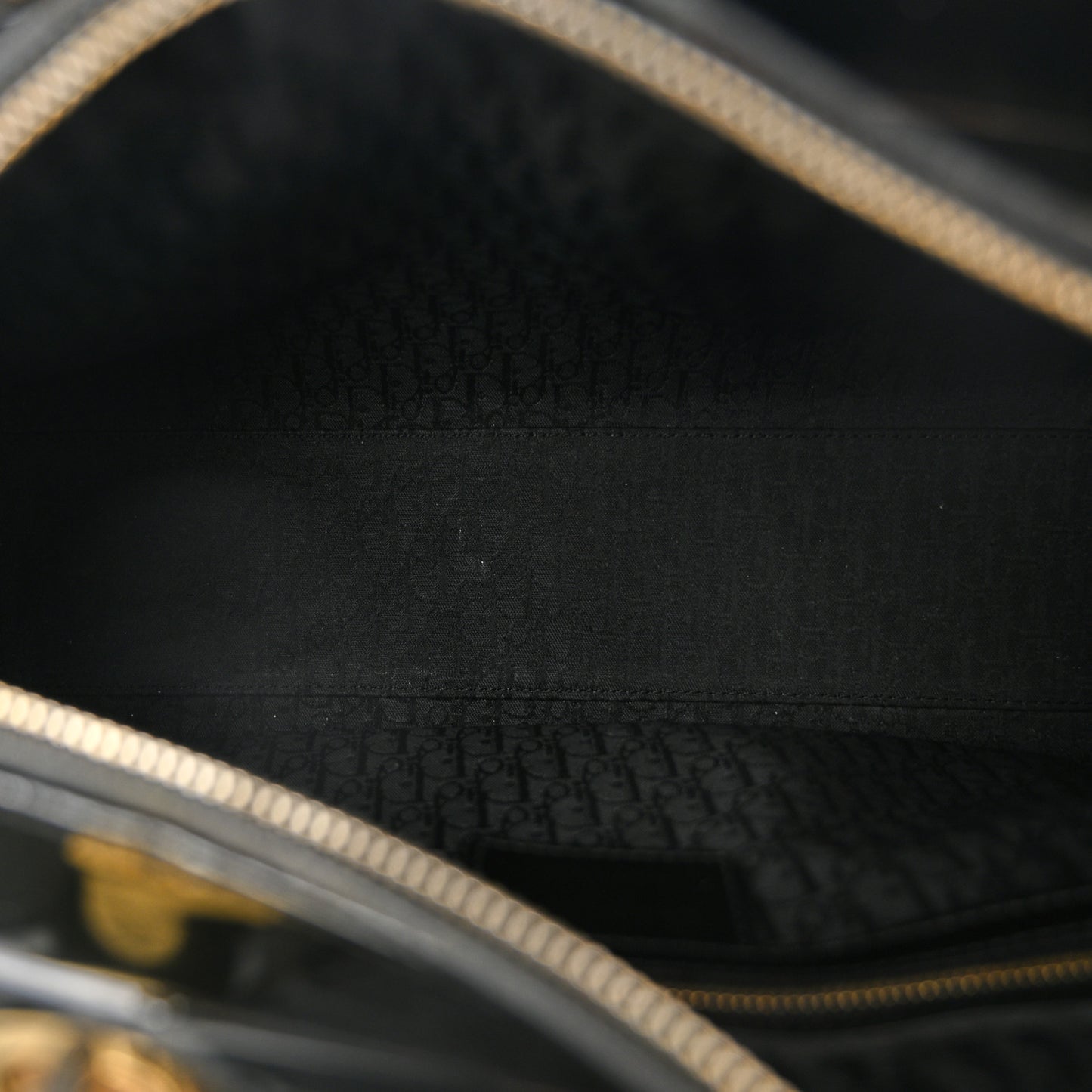 Patent Cannage Large Lady Dior Black