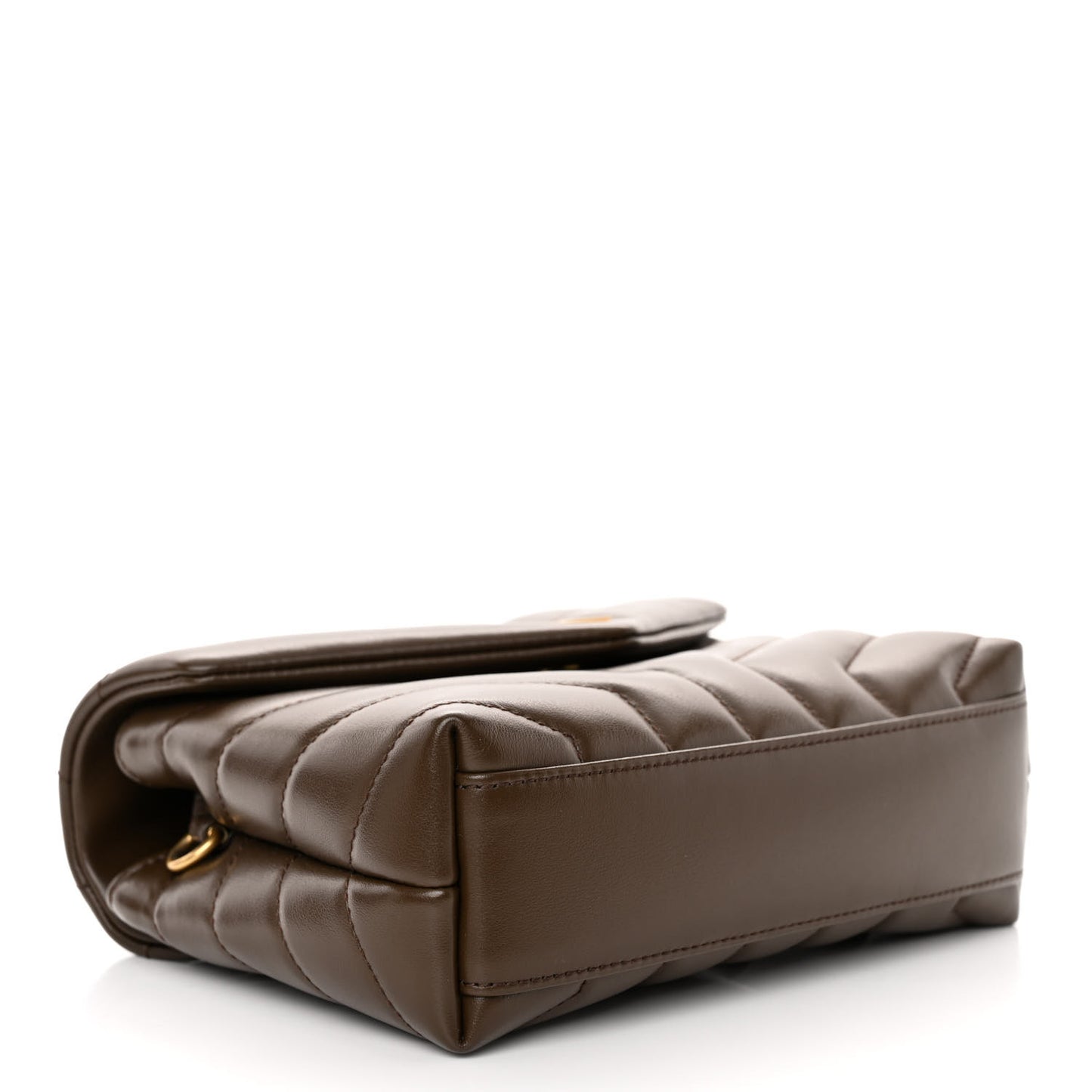 Calfskin Y Quilted Monogram Toy Loulou Crossbody Bag Soil Brown