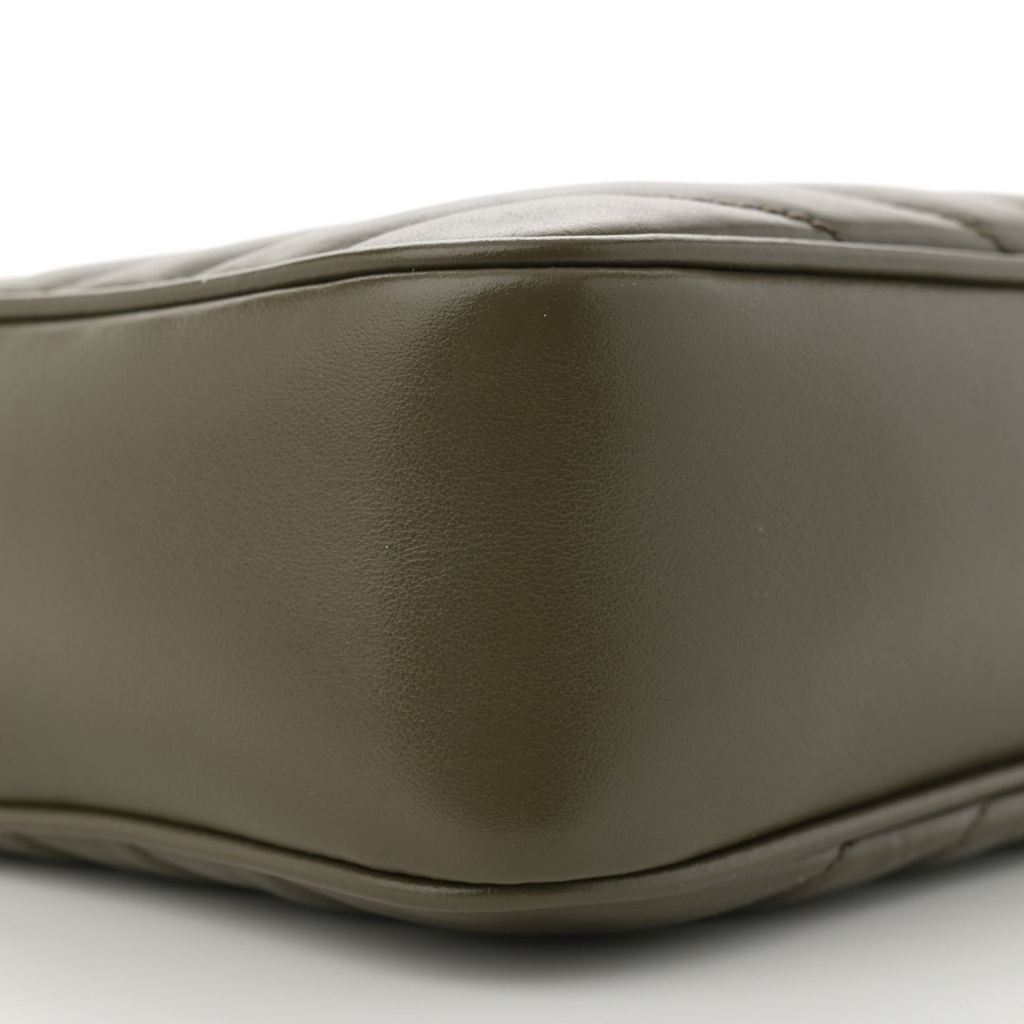Calfskin Matelasse Monogram Lou Camera Bag Military Olive