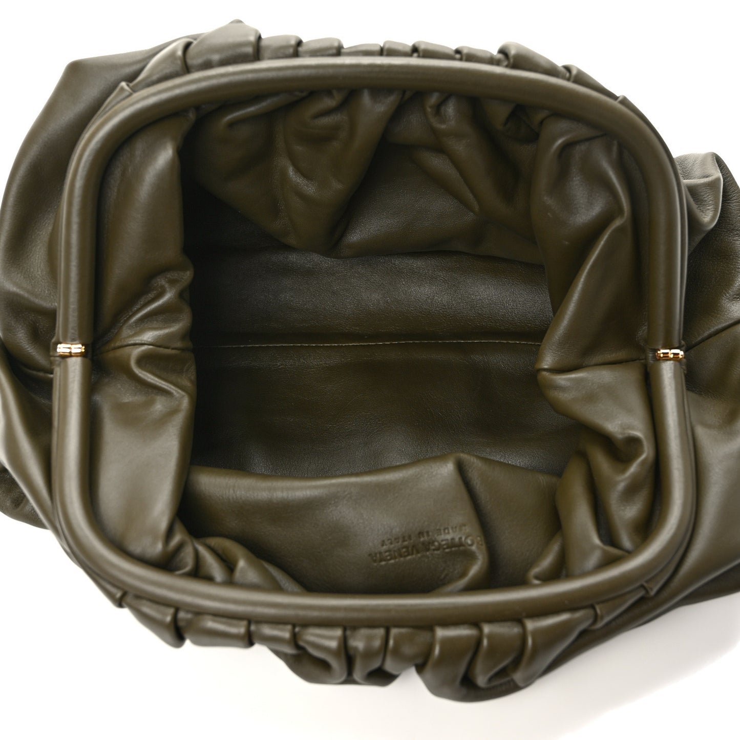 Smooth Butter Calf The Pouch Oversized Clutch Mustard