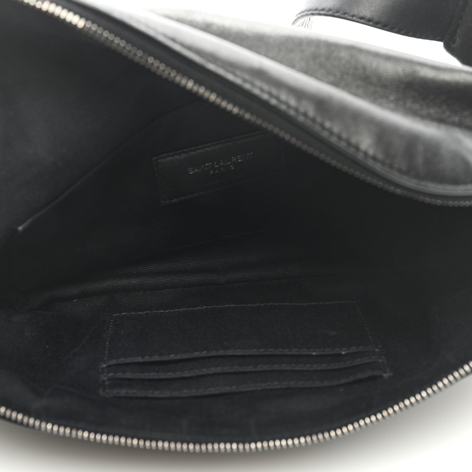 Saint Laurent Calfskin Monogram Belt Bag Black 5 of 8