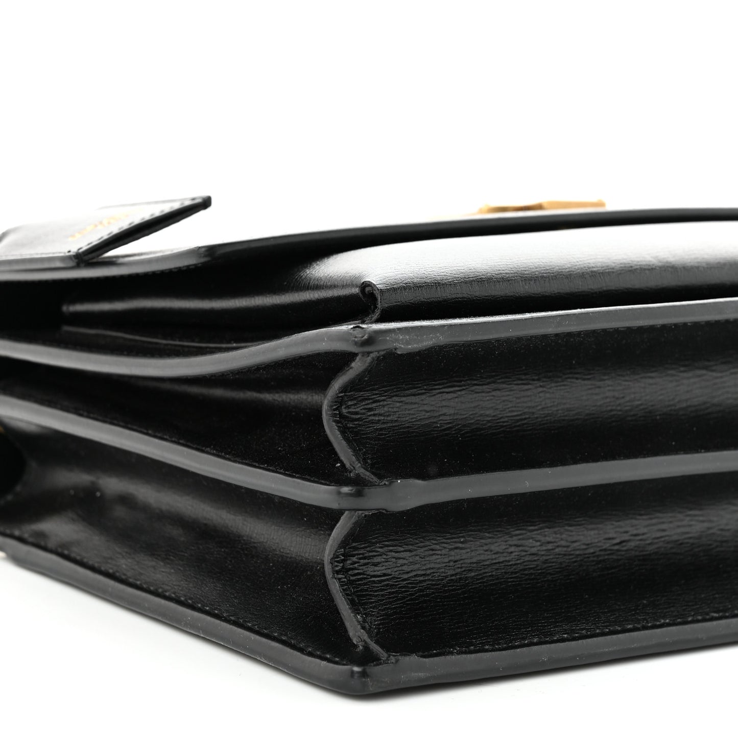 Smooth Calfskin Medium Monogram Sunset Satchel Black