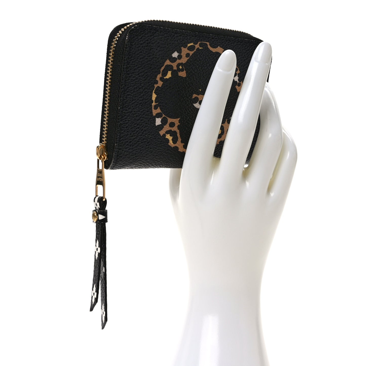 Monogram Giant Jungle Zippy Coin Purse Black