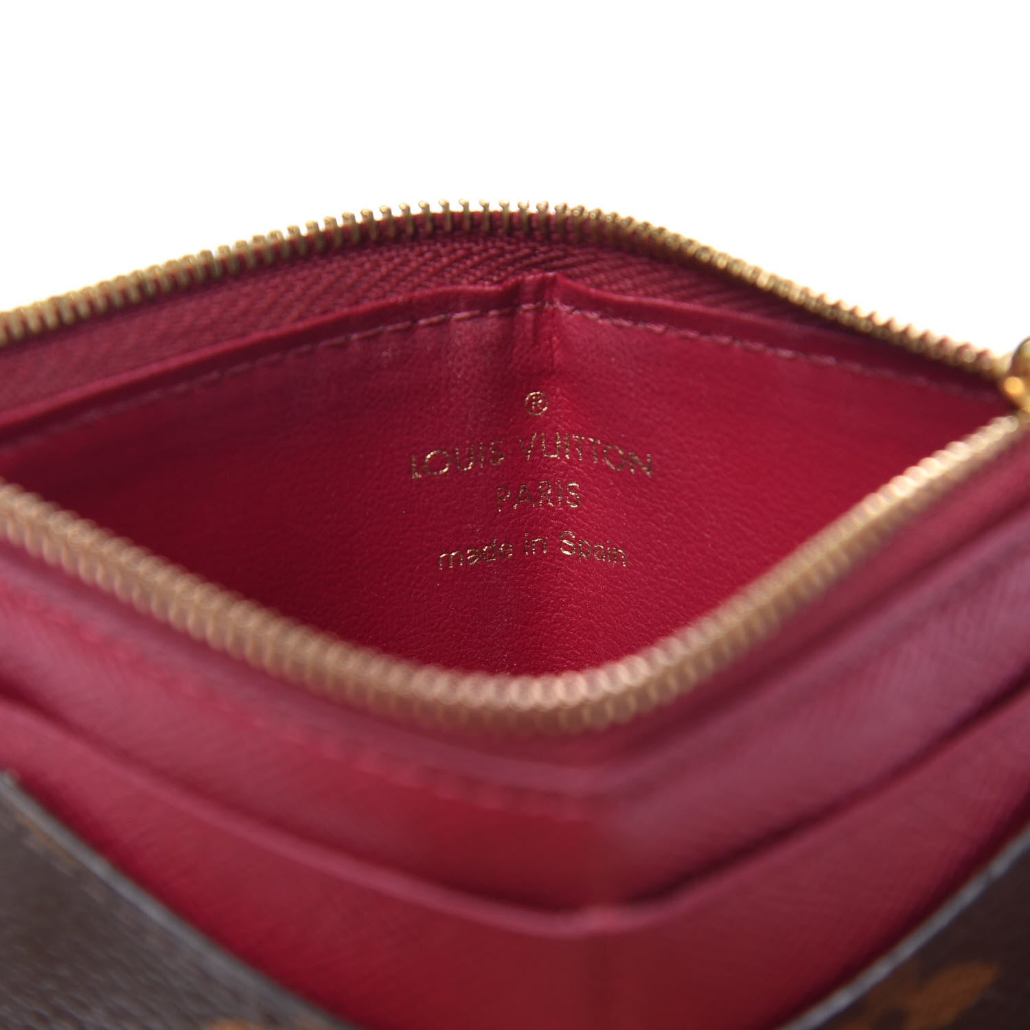 Louis Vuitton Monogram Zipped Card Holder Fuchsia 6 of 9