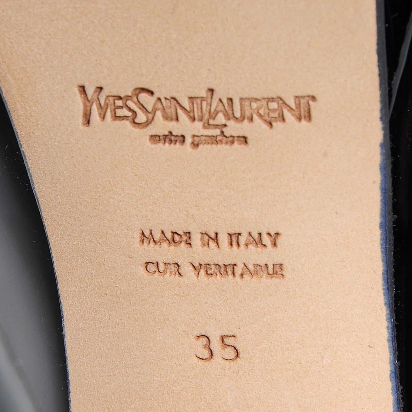 Patent Tribute 105 Platform Mary Jane Peep Toe Pumps 35 Black
