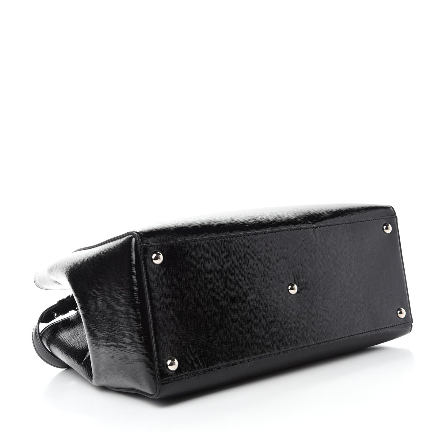Patent Vitello Elite Regular 2Jours Tote Black
