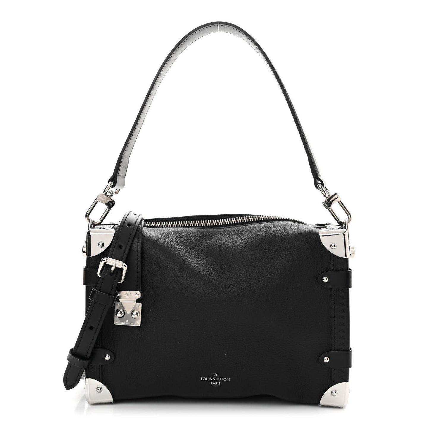 Calfskin Side Trunk MM Black