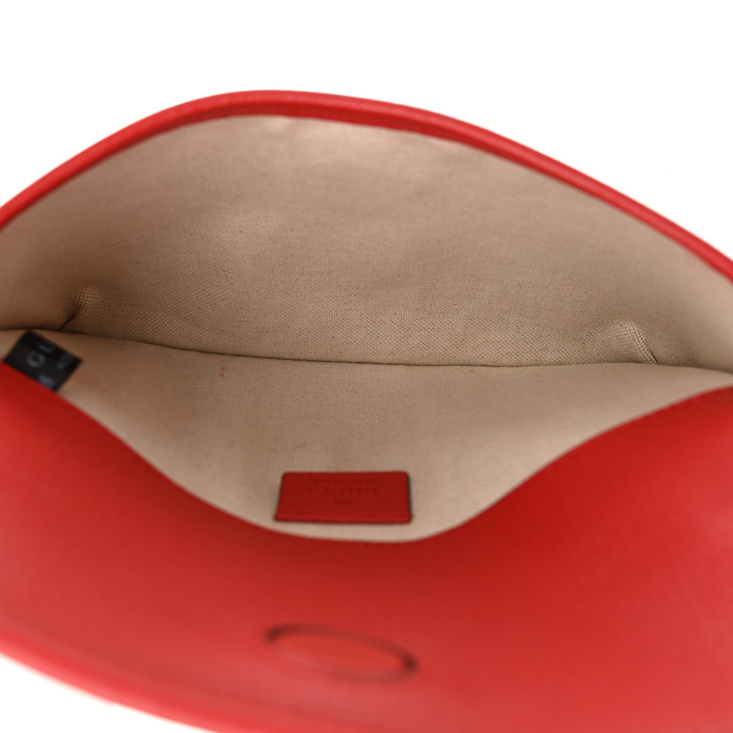 GG Supreme Monogram Apple Interlocking G Belt Bag Beige Multicolor Lobster Red