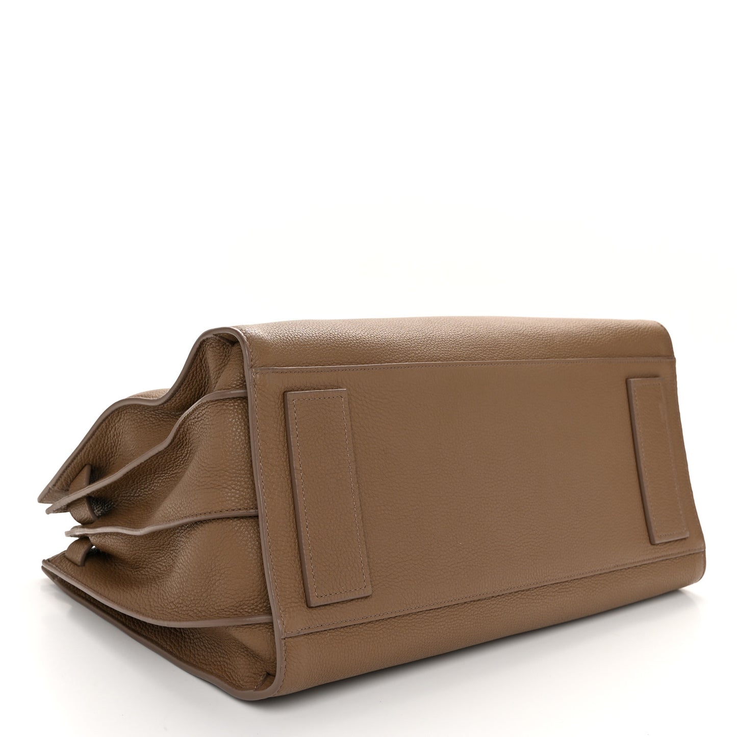 Grained Calfskin Medium Souple Sac De Jour Taupe